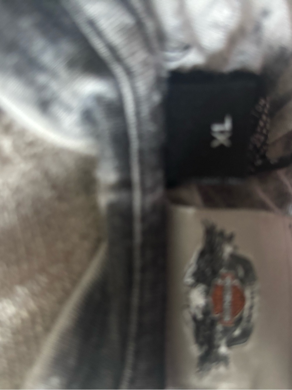 Harley-Davidson Gray Tee with Orange Logo Accents - Picture 5 of 5